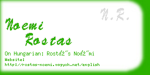 noemi rostas business card